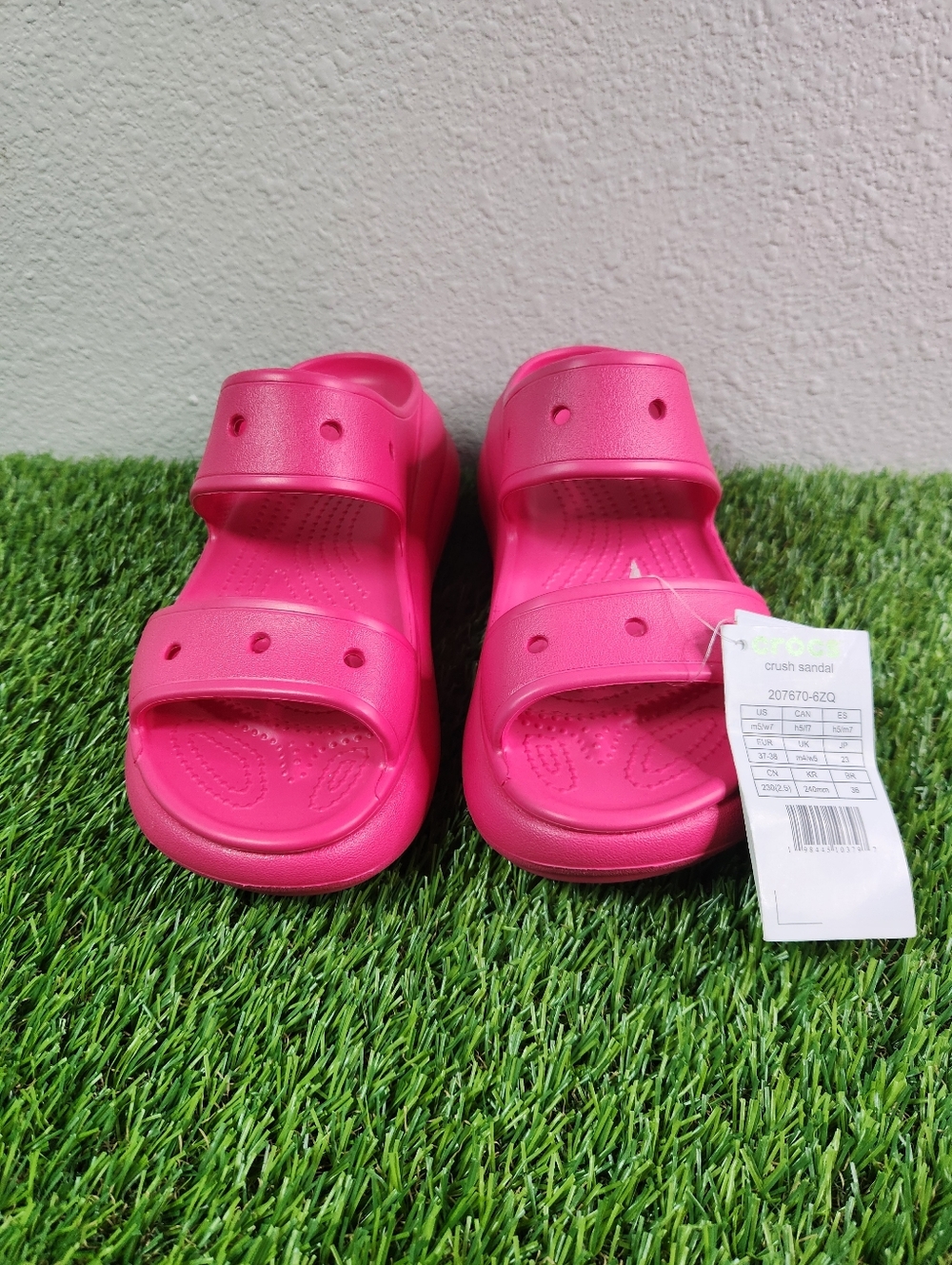 CROCS CLASSIC Adult Crush Platform Sandals, Women Size 8, 207670-6ZQ NEW!
